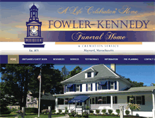 Tablet Screenshot of fowlerkennedyfuneralhome.com